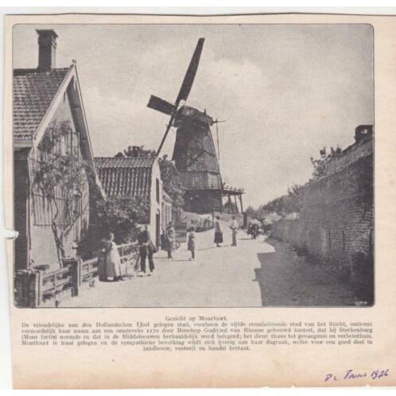 Montfoort en Linschoten (Utr.) - oude knipsels.