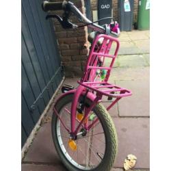 Alpina kinderfiets 18 Inch fuchsia pink