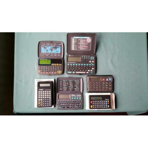 Data -cal -dialer -radio -organizers 6 stuks