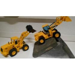 2x JCB 435 Wheel Loader shovel ZX 456B Joal 1/35