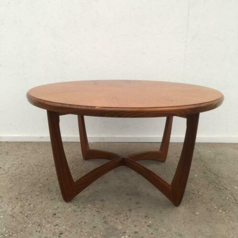Scandinavische salontafel jaren 60 vintage design teak deens