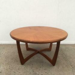 Scandinavische salontafel jaren 60 vintage design teak deens