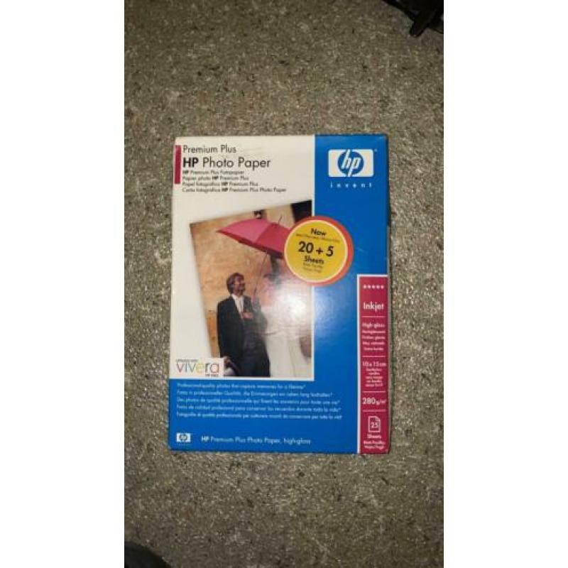 HP Fotopapier 10x15 cm nieuw 5 pakjes