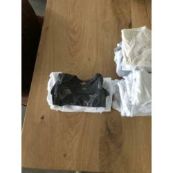Te koop pakket rompers maat 50 t/M 68