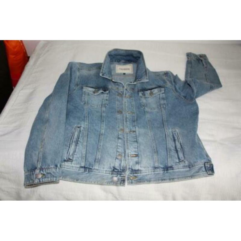 Spijkerjack - heren - middenblauw - mt XXL