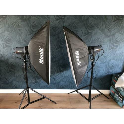 Foto studio lampen complete set met draadloze trigger