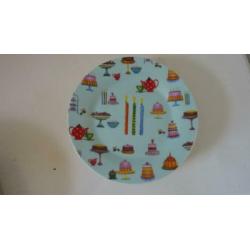 flamant, gebakborden, servies, porselein, borden