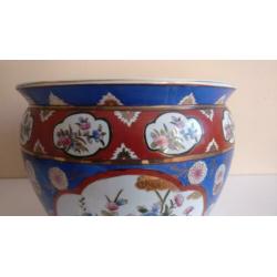 Grote cachepot, handbeschilderd, China, 2e helft 20e eeuw