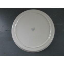 Antieke Boch La Louvière schaal pastel groen. Diameter 23,4