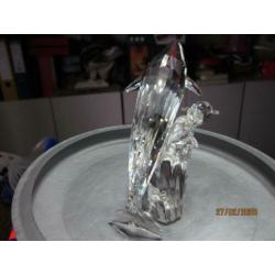 Swarovski jaarstuk 1992 walvissen moeder en kind incl doos