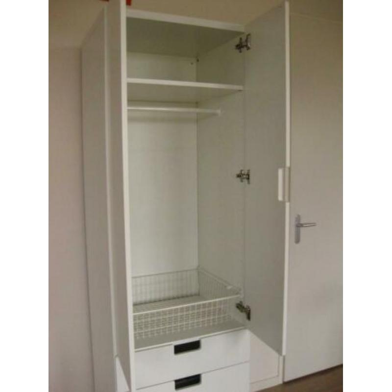 Ikea Stuva / Malad kast hoog wit met laden en deurtjes