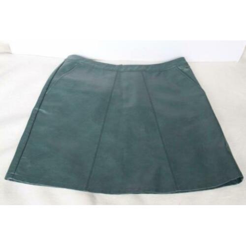 petrol groene PU LEREN rok van AMERICA TODAY maat L/XL (44)