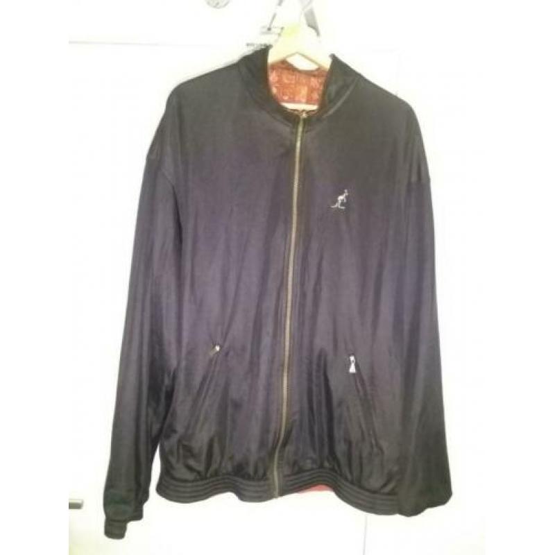 Australian jacket dubbelzijdig zwart/rood 90s