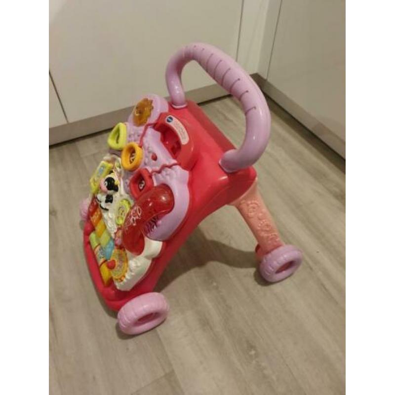 Vtech baby walker roze zo goed als nieuw