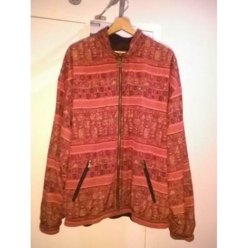 Australian jacket dubbelzijdig zwart/rood 90s