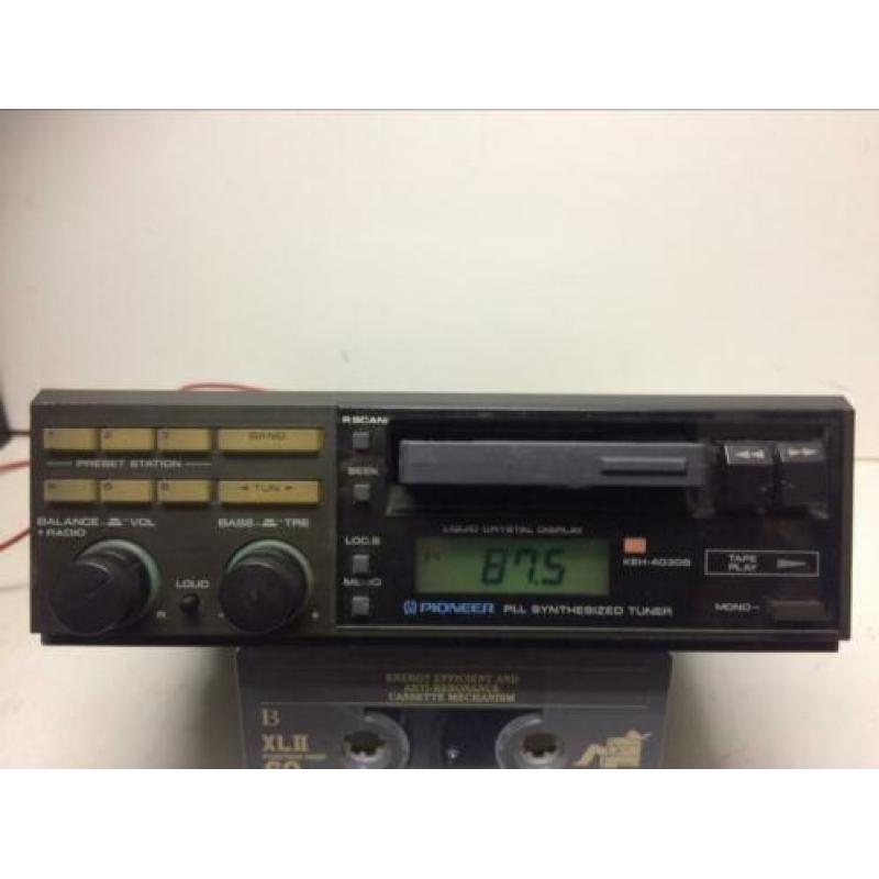 Oltimer autoradio cassette Pioneer type KEH-4030