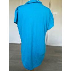 STREET ONE stippen shirt blauw / wit zeer netjes mt 38 D3