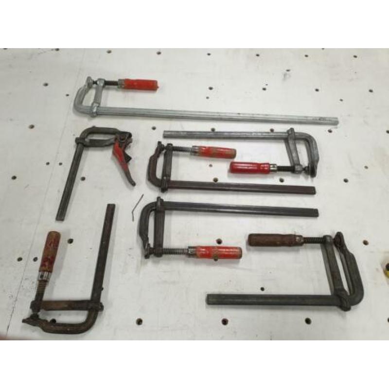 7x Bessey GZ diverse maten lijmklemmen/lijmtangen