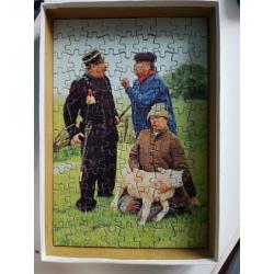 facet puzzle jig saw, Swieber speelt de onschuldige
