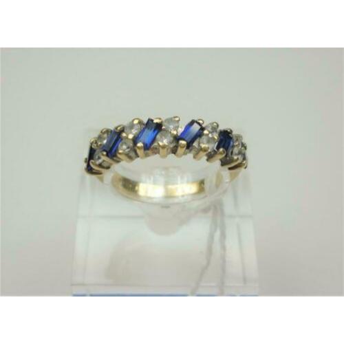 Ring goud saffieren & diamanten / Z6261