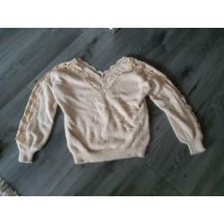 Zwarte fluffy trui