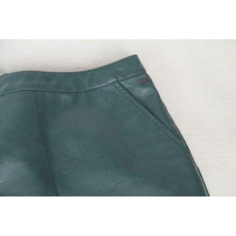 petrol groene PU LEREN rok van AMERICA TODAY maat L/XL (44)
