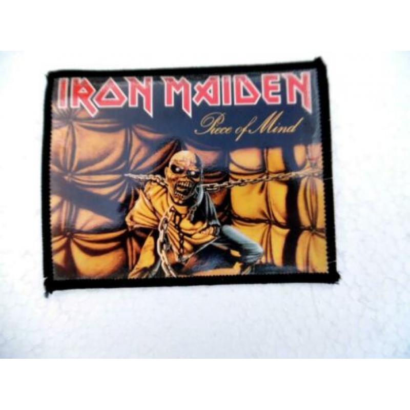 IRON MAIDEN PIECE OF MIND patch 192 VERY RARE 80'S 8X11.5