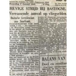 Boek met originele krantenknipsel WOII (1938 - 1945)