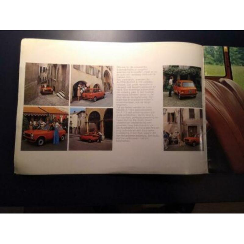 Brochure AutobianchI A112 inclusief A112 Abarth