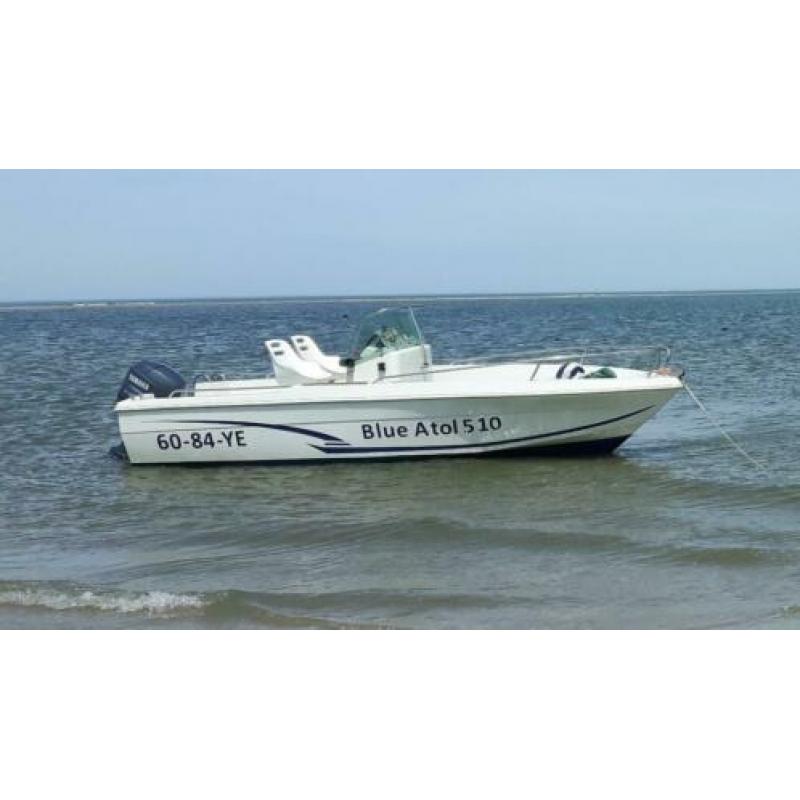Consoleboot Atol 510 + Yamaha 50pk + Geremde trailer