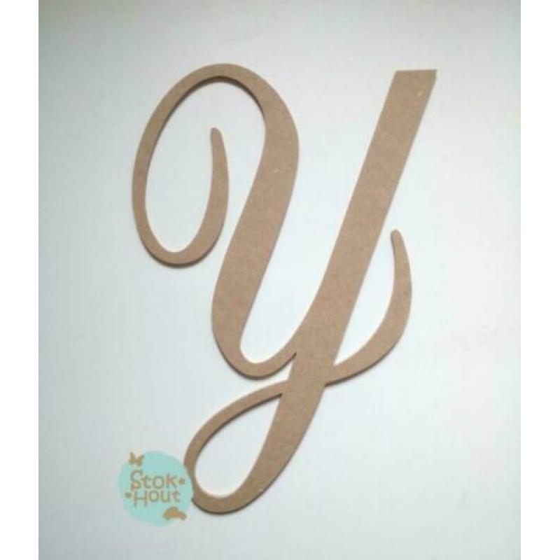 MDF letters, diverse soorten en maten | Stokout 63