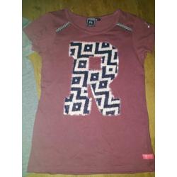 Shirt driemaal retour 134 140 meisje