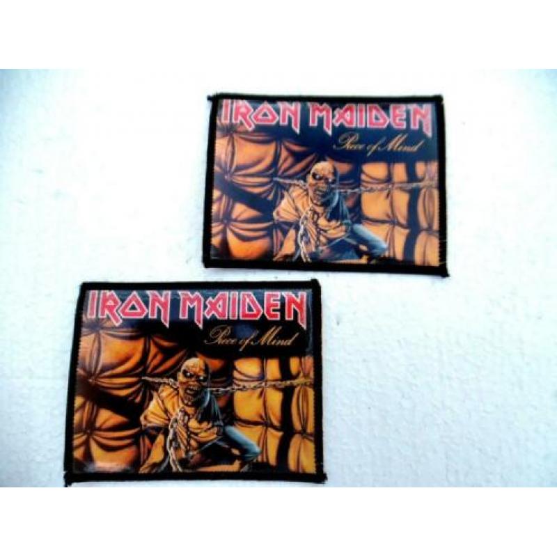 IRON MAIDEN PIECE OF MIND patch 192 VERY RARE 80'S 8X11.5