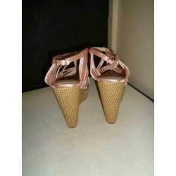 MONIQUE COLLIGNON roze sandalen met Sleehakken