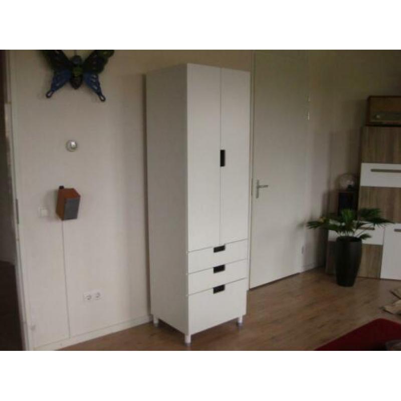 Ikea Stuva / Malad kast hoog wit met laden en deurtjes