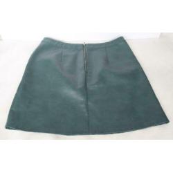 petrol groene PU LEREN rok van AMERICA TODAY maat L/XL (44)