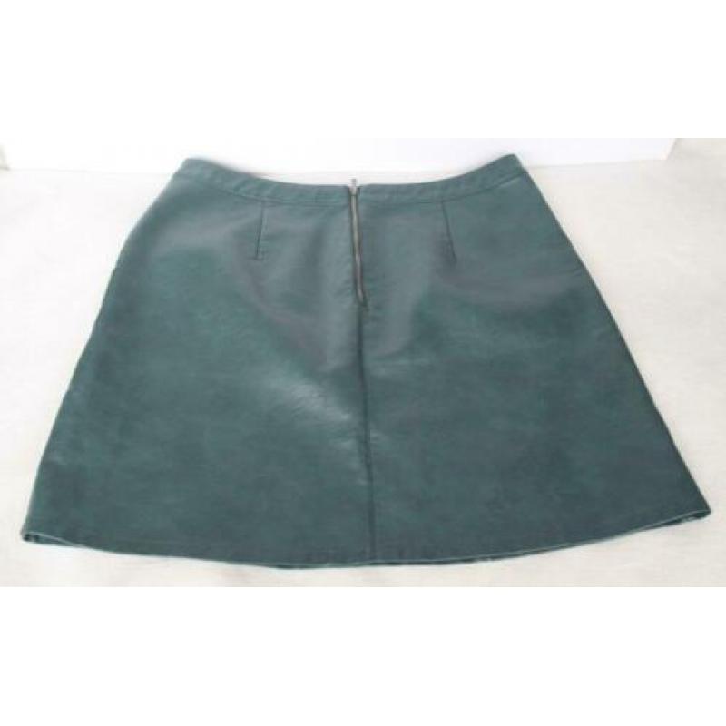 petrol groene PU LEREN rok van AMERICA TODAY maat L/XL (44)