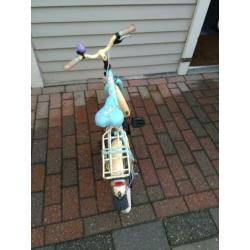 Gazelle meisjesfiets 16 inch blauw