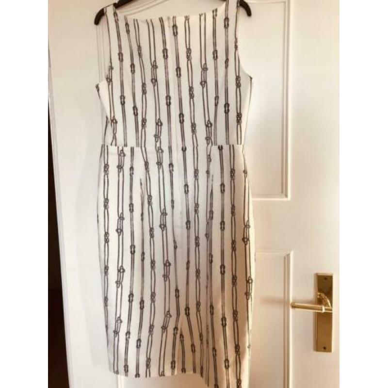 Prachtige Max Mara gebroken witte zomerjurk mt 42