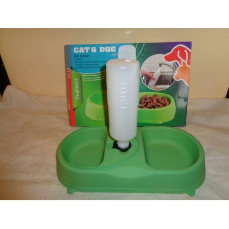 voer en drinkbak./cat&dog pet feeder