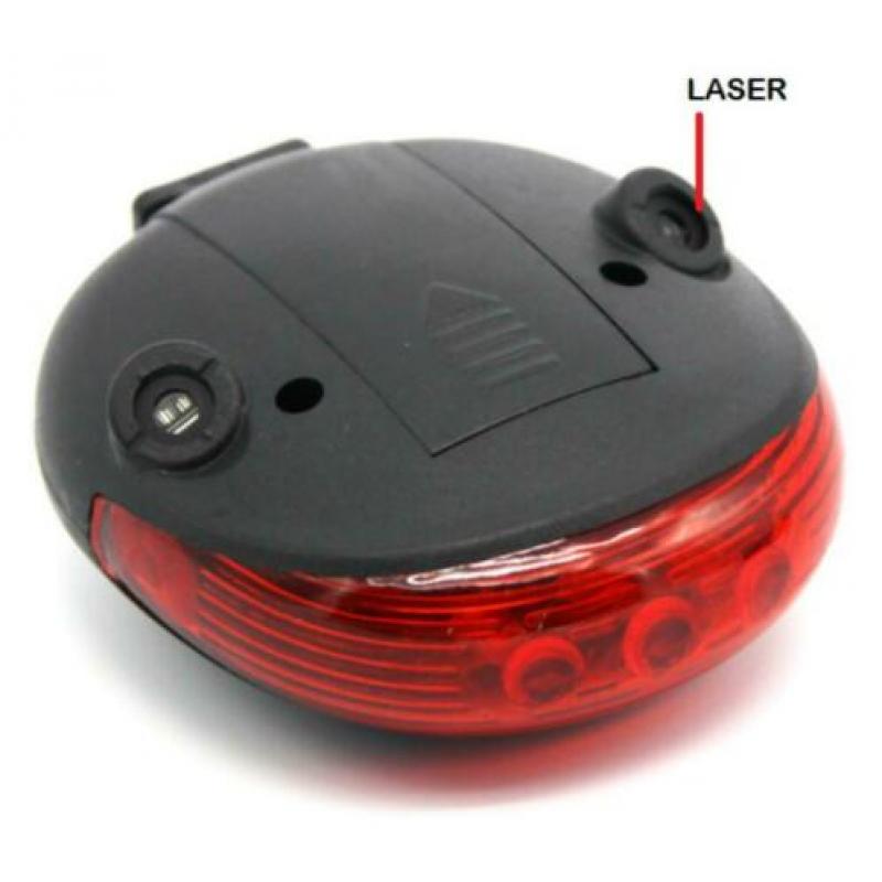Laser achterlicht stuurdop verlichting lamp fietsverlichting