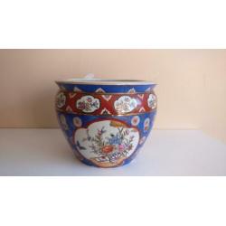 Grote cachepot, handbeschilderd, China, 2e helft 20e eeuw