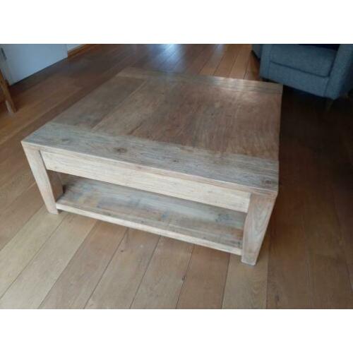 Salontafel teak 100 bij 100 bij 40