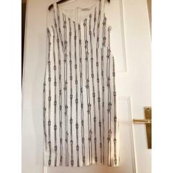 Prachtige Max Mara gebroken witte zomerjurk mt 42