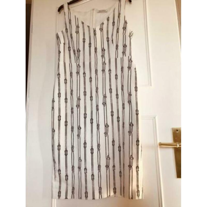 Prachtige Max Mara gebroken witte zomerjurk mt 42