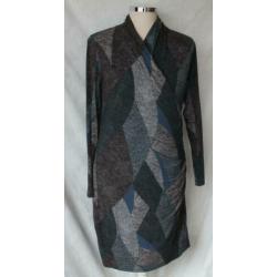 bruin/blauw/grijze jurk maat 44 van EXPRESSO