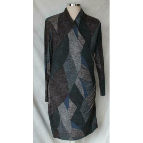 bruin/blauw/grijze jurk maat 44 van EXPRESSO