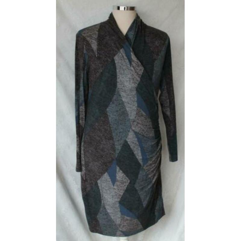bruin/blauw/grijze jurk maat 44 van EXPRESSO