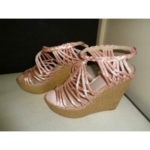 MONIQUE COLLIGNON roze sandalen met Sleehakken