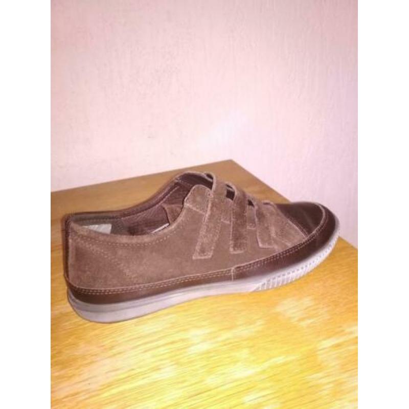 ECCO leren sneaker schoenen. Uitstekend. Zgan. Maat 36.
